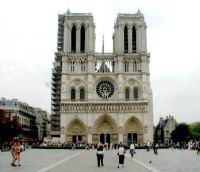 Paris, Cathedrale Notre-Dame, Facade occidentale (photo Rene Peyre)